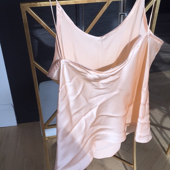 Cat Swanson peach silk top, size 10, - Picture 2 of 3